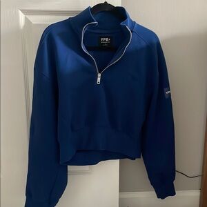 Abercrombie & Fitch Blue Polo Collar Cropped Sweatshirt
Donating Friday